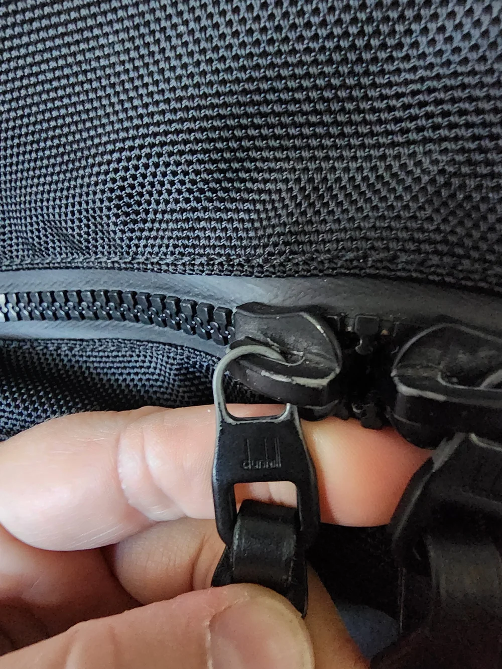 Alfred Dunhill Radial Collection Backpack Black Ballistic Nylon Leather
